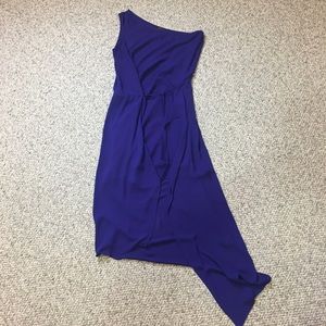 BCBG Asymmetrical High-low Violet Dress